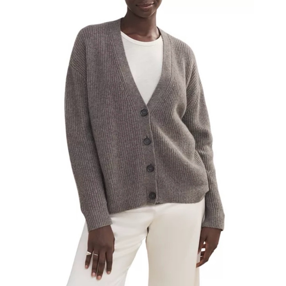 Jenni Kayne 100% Cashmere Cropped Cocoon Cardigan XL